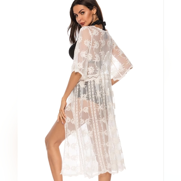 Club Moda Lace Cover Kimono Free With Any Swim Purchase Of $100 Or More - Picture 13 of 15